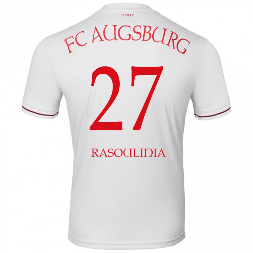 Niño Camiseta Nick Rasoulinia #27 Blanco 1ª Equipación 2024/25 La Camisa Chile