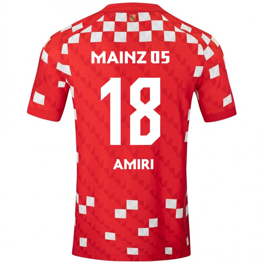 Niño Camiseta Nadiem Amiri #18 Blanco Rojo 1ª Equipación 2024/25 La Camisa Chile