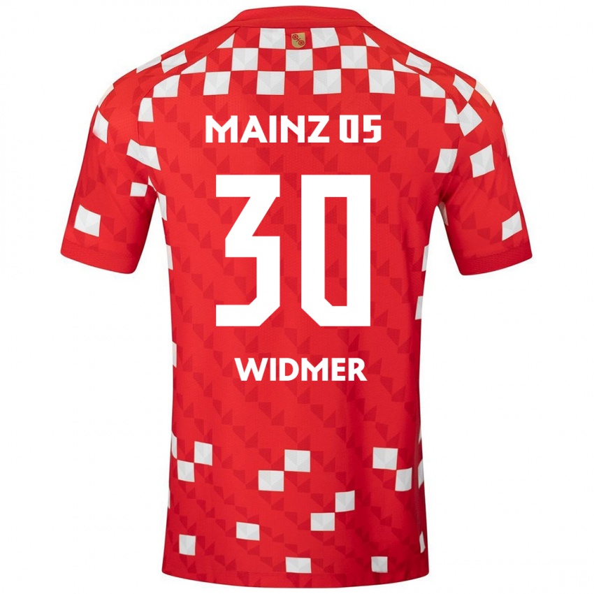 Niño Camiseta Silvan Widmer #30 Blanco Rojo 1ª Equipación 2024/25 La Camisa Chile