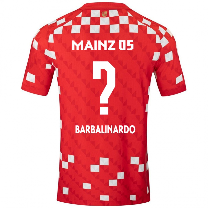 Niño Camiseta Jordan Barbalinardo #0 Blanco Rojo 1ª Equipación 2024/25 La Camisa Chile