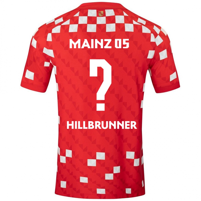 Niño Camiseta Fynn Hillbrunner #0 Blanco Rojo 1ª Equipación 2024/25 La Camisa Chile