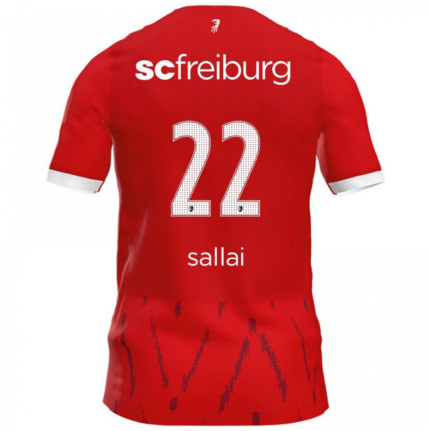 Niño Camiseta Roland Sallai #22 Rojo 1ª Equipación 2024/25 La Camisa Chile