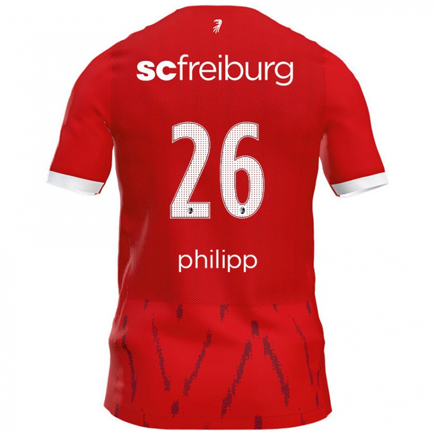 Niño Camiseta Maximilian Philipp #26 Rojo 1ª Equipación 2024/25 La Camisa Chile