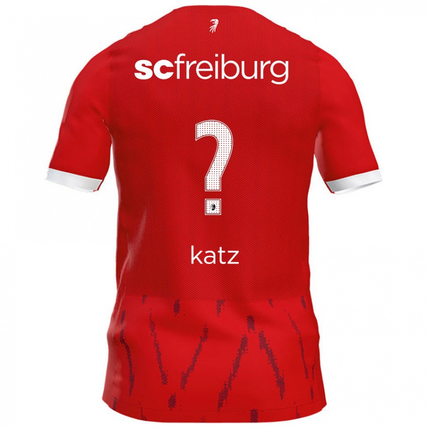 Niño Camiseta Kilian Katz #0 Rojo 1ª Equipación 2024/25 La Camisa Chile