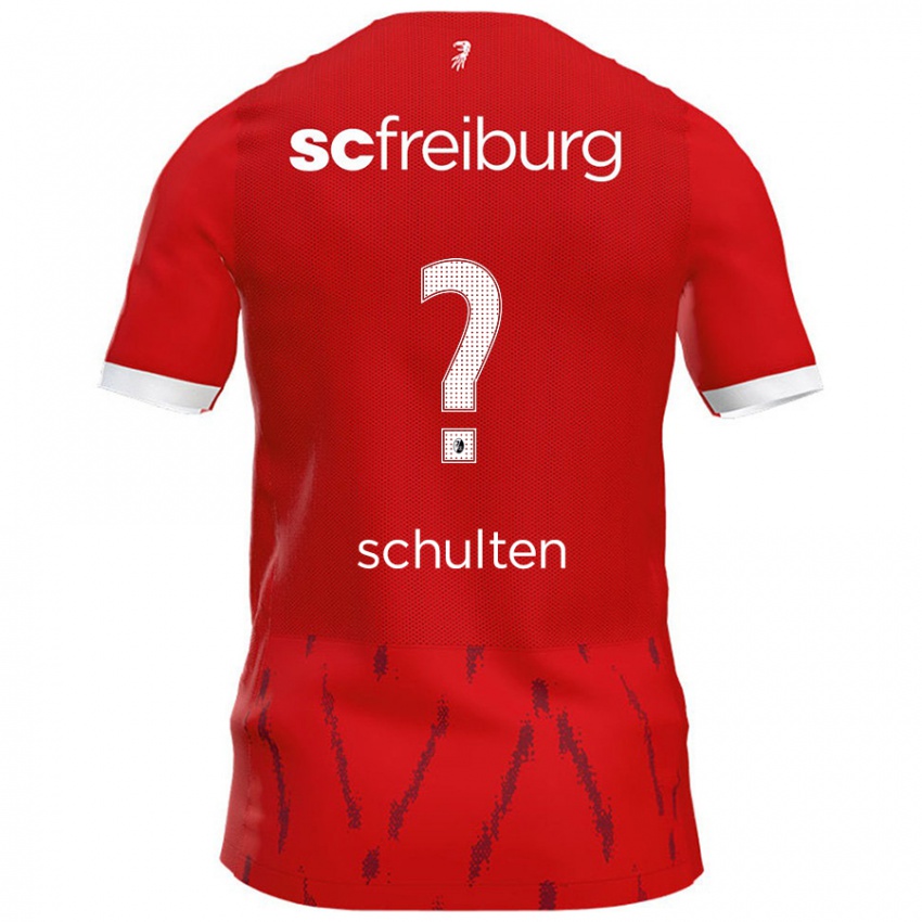 Niño Camiseta Luca Schulten #0 Rojo 1ª Equipación 2024/25 La Camisa Chile