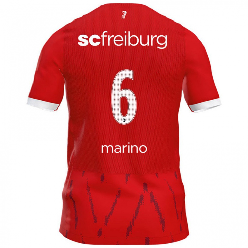 Niño Camiseta Luca Marino #6 Rojo 1ª Equipación 2024/25 La Camisa Chile