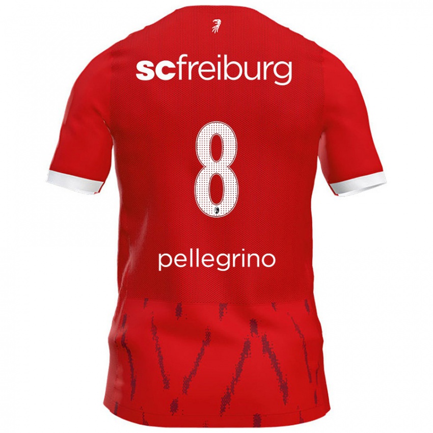 Niño Camiseta Gabriel Pellegrino #8 Rojo 1ª Equipación 2024/25 La Camisa Chile