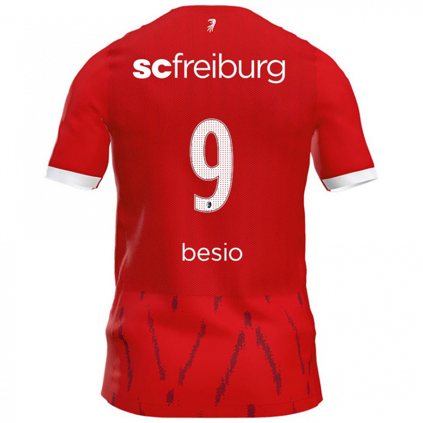 Niño Camiseta Alessio Besio #9 Rojo 1ª Equipación 2024/25 La Camisa Chile