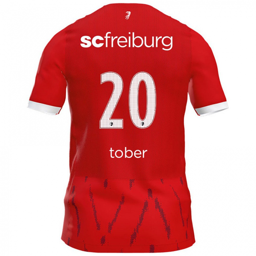 Niño Camiseta Louis Tober #20 Rojo 1ª Equipación 2024/25 La Camisa Chile