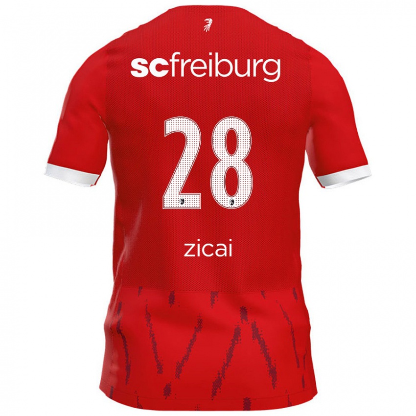 Niño Camiseta Cora Zicai #28 Rojo 1ª Equipación 2024/25 La Camisa Chile