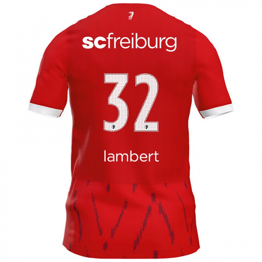 Niño Camiseta Gabrielle Lambert #32 Rojo 1ª Equipación 2024/25 La Camisa Chile