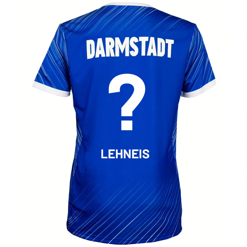 Niño Camiseta Daniel Lehneis #0 Azul Blanco 1ª Equipación 2024/25 La Camisa Chile