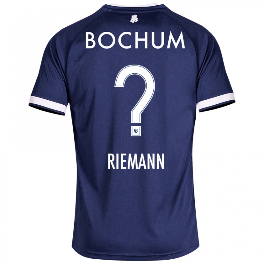 Niño Camiseta Manuel Riemann #0 Azul Oscuro 1ª Equipación 2024/25 La Camisa Chile