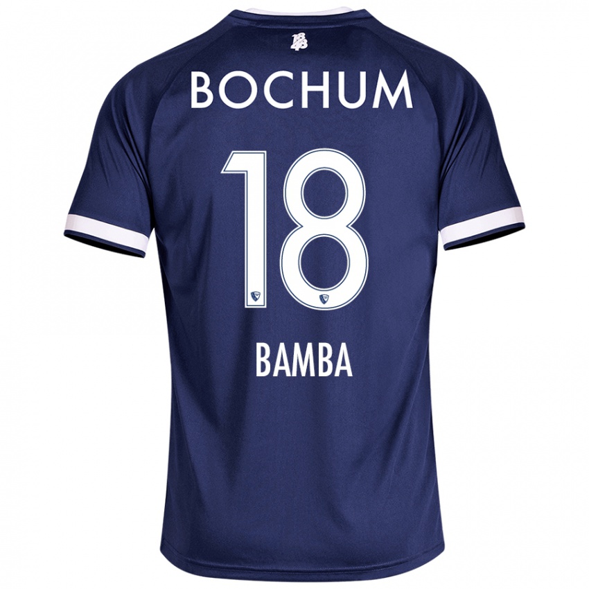 Niño Camiseta Samuel Bamba #18 Azul Oscuro 1ª Equipación 2024/25 La Camisa Chile