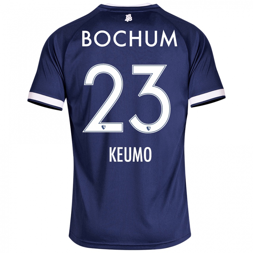 Niño Camiseta Owono-Darnell Keumo #23 Azul Oscuro 1ª Equipación 2024/25 La Camisa Chile