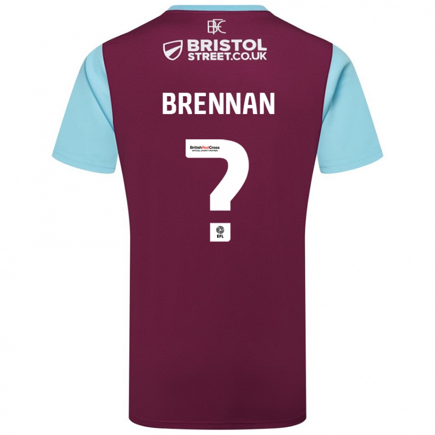 Niño Camiseta Corey Brennan #0 Borgoña Azul Cielo 1ª Equipación 2024/25 La Camisa Chile