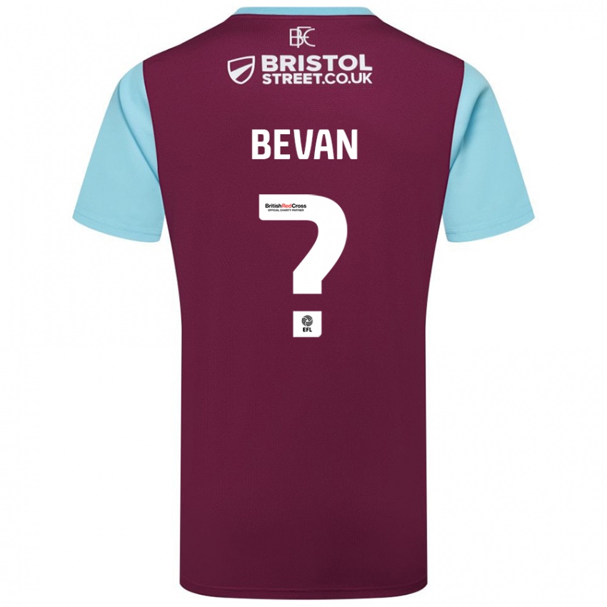 Niño Camiseta Joe Bevan #0 Borgoña Azul Cielo 1ª Equipación 2024/25 La Camisa Chile