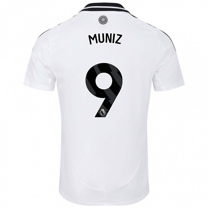 Niño Camiseta Rodrigo Muniz #9 Blanco 1ª Equipación 2024/25 La Camisa Chile