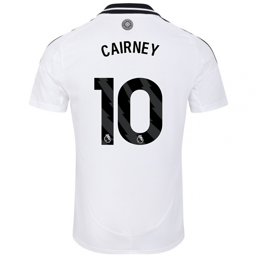 Niño Camiseta Tom Cairney #10 Blanco 1ª Equipación 2024/25 La Camisa Chile