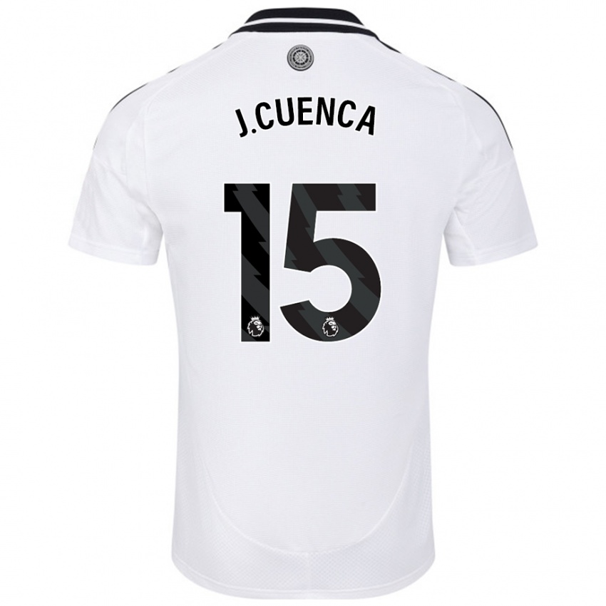 Niño Camiseta Jorge Cuenca #15 Blanco 1ª Equipación 2024/25 La Camisa Chile