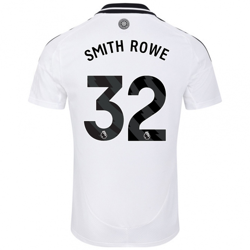 Niño Camiseta Emile Smith Rowe #32 Blanco 1ª Equipación 2024/25 La Camisa Chile