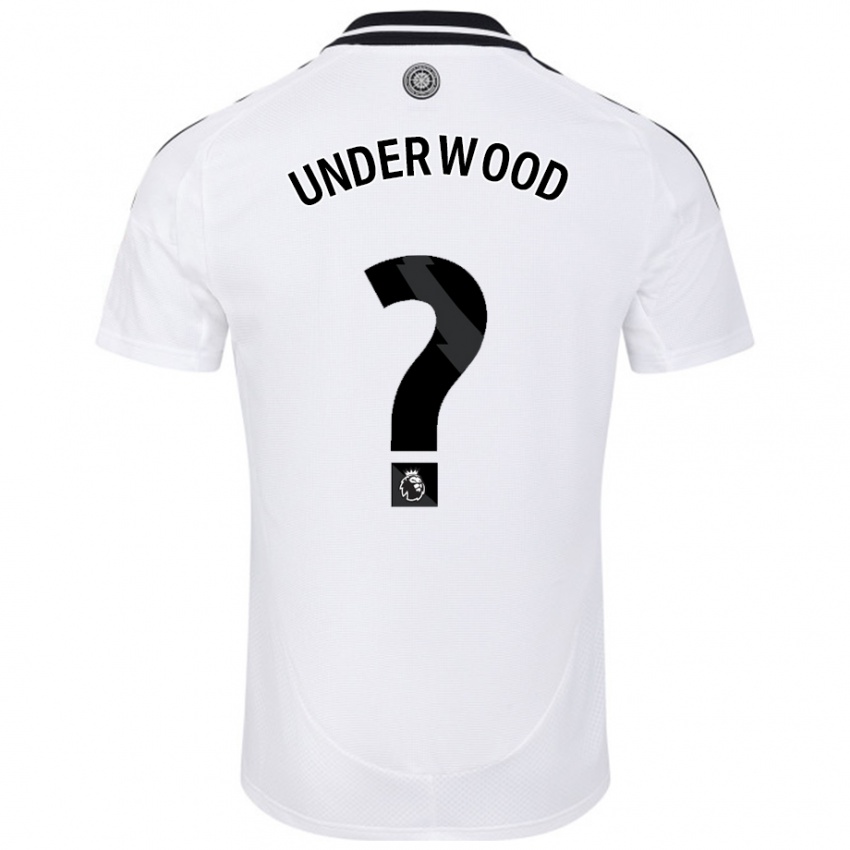 Niño Camiseta Marco Underwood #0 Blanco 1ª Equipación 2024/25 La Camisa Chile