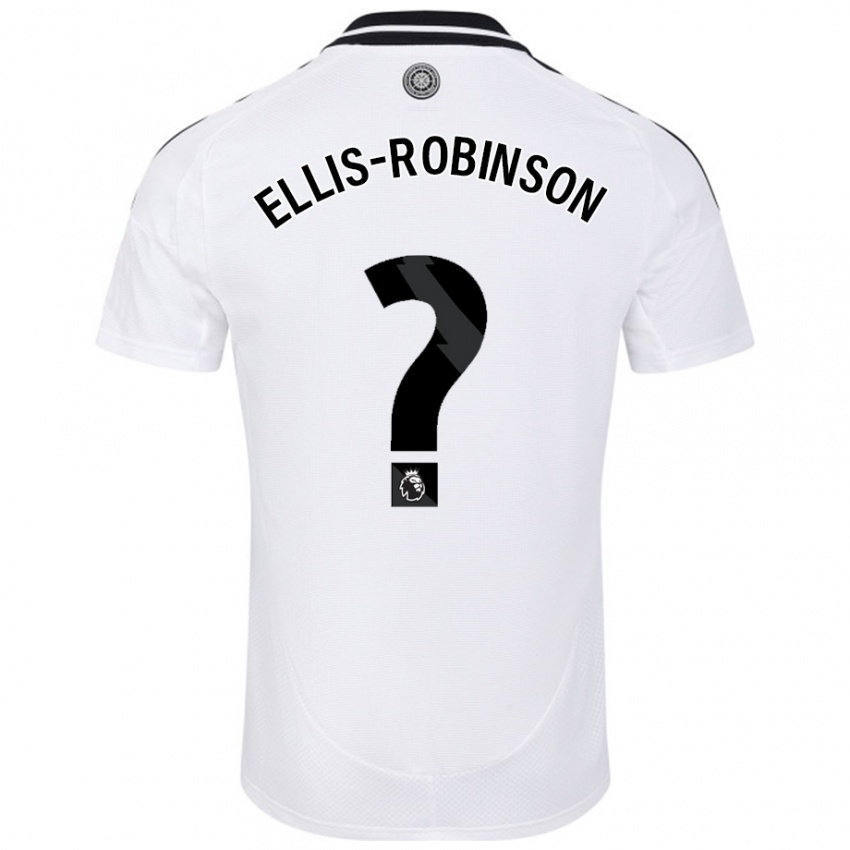 Niño Camiseta Eddie Ellis-Robinson #0 Blanco 1ª Equipación 2024/25 La Camisa Chile