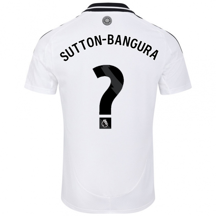 Niño Camiseta William Sutton-Bangura #0 Blanco 1ª Equipación 2024/25 La Camisa Chile