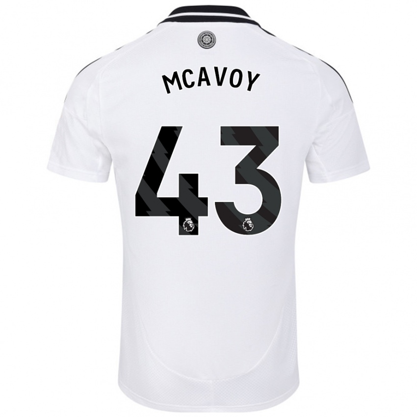 Niño Camiseta Connor Mcavoy #43 Blanco 1ª Equipación 2024/25 La Camisa Chile