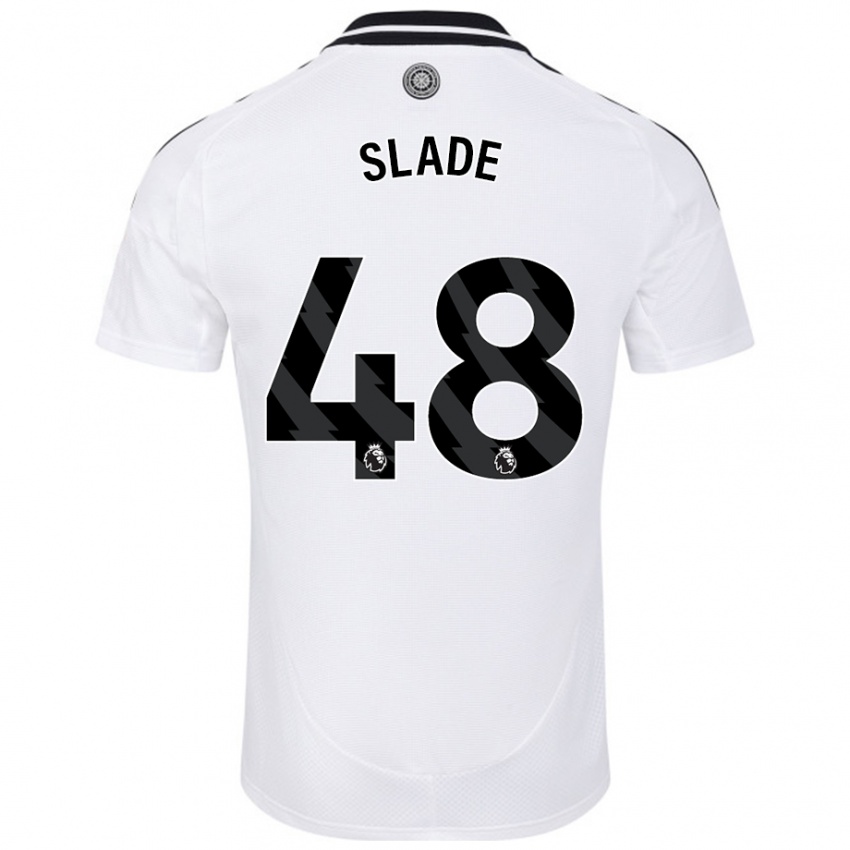 Niño Camiseta Bradley Slade #48 Blanco 1ª Equipación 2024/25 La Camisa Chile