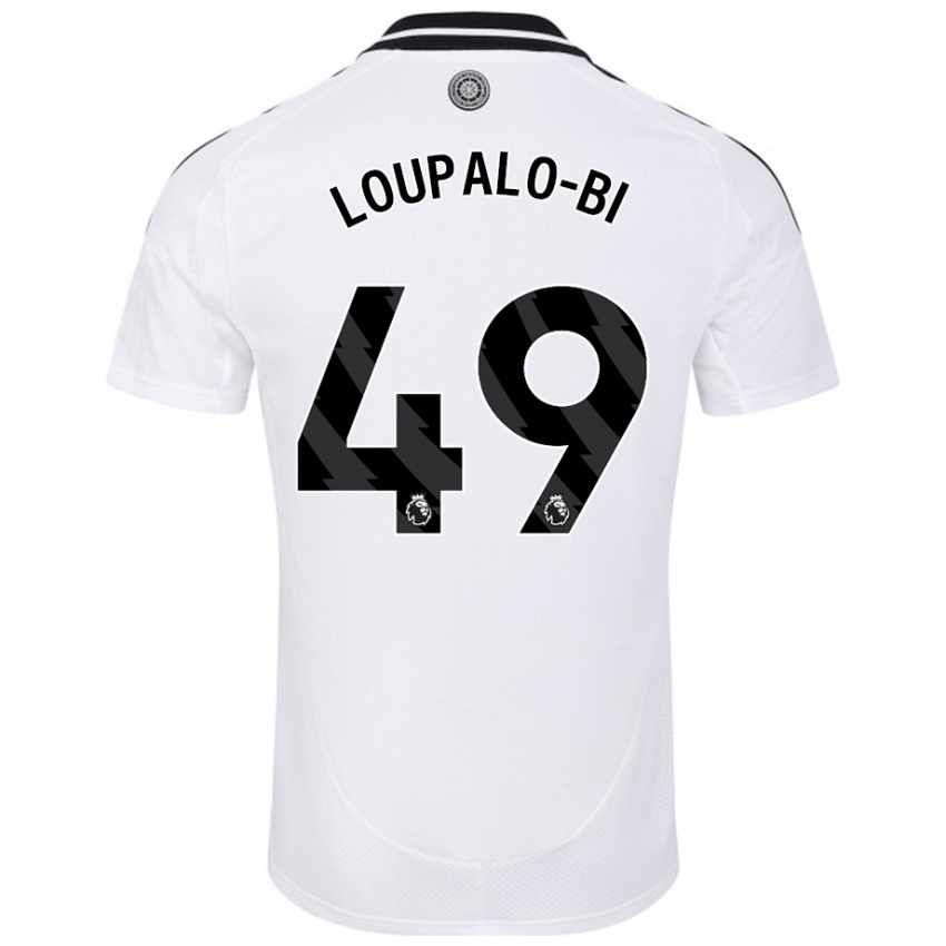 Niño Camiseta Aaron Loupalo-Bi #49 Blanco 1ª Equipación 2024/25 La Camisa Chile