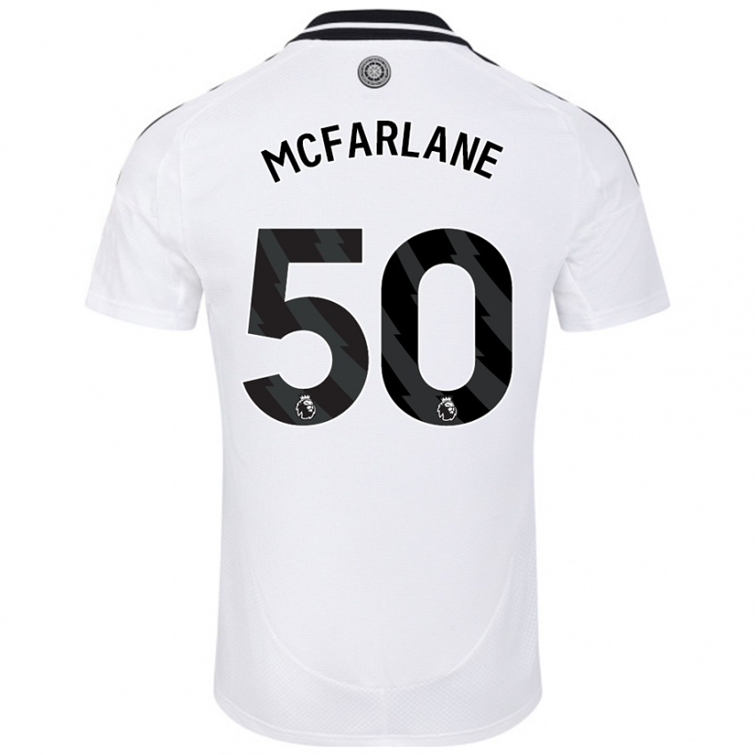 Niño Camiseta Callum Mcfarlane #50 Blanco 1ª Equipación 2024/25 La Camisa Chile