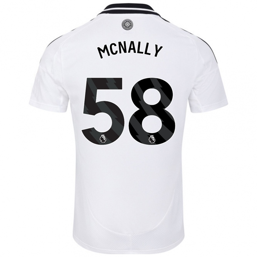 Niño Camiseta Alfie Mcnally #58 Blanco 1ª Equipación 2024/25 La Camisa Chile