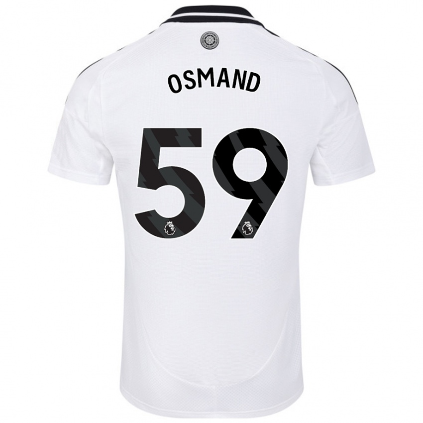 Niño Camiseta Callum Osmand #59 Blanco 1ª Equipación 2024/25 La Camisa Chile