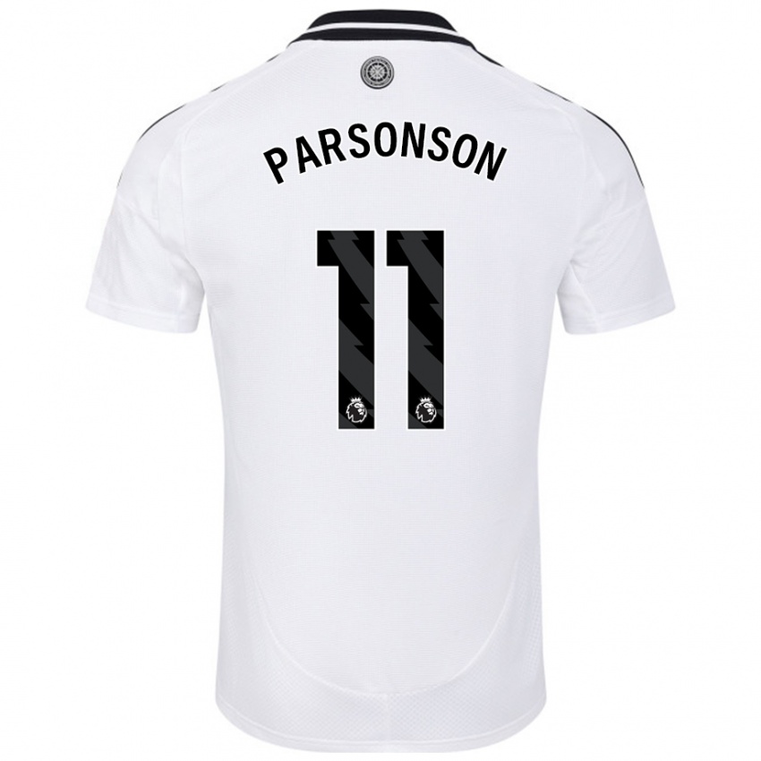 Niño Camiseta Madi Parsonson #11 Blanco 1ª Equipación 2024/25 La Camisa Chile