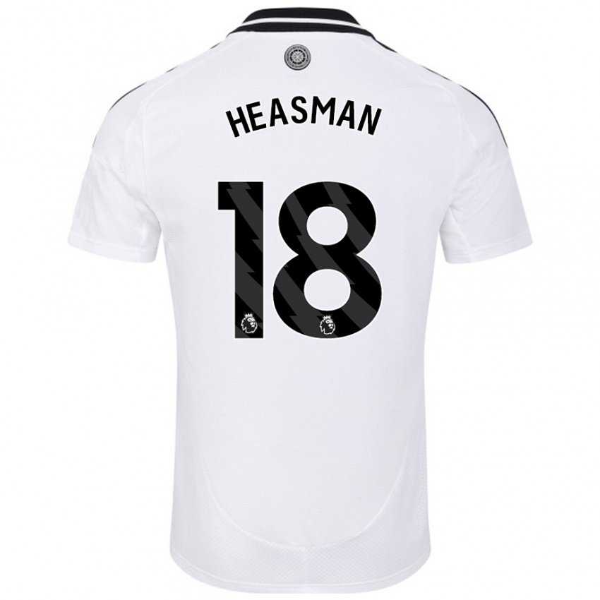 Niño Camiseta Georgia Heasman #18 Blanco 1ª Equipación 2024/25 La Camisa Chile