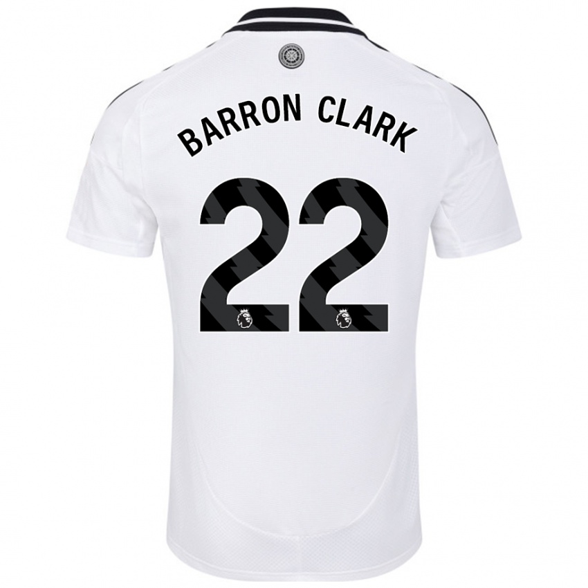 Niño Camiseta Betty Barron-Clark #22 Blanco 1ª Equipación 2024/25 La Camisa Chile