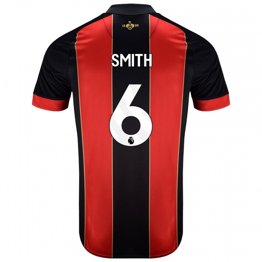 Niño Camiseta Maisy Smith #6 Rojo Negro 1ª Equipación 2024/25 La Camisa Chile