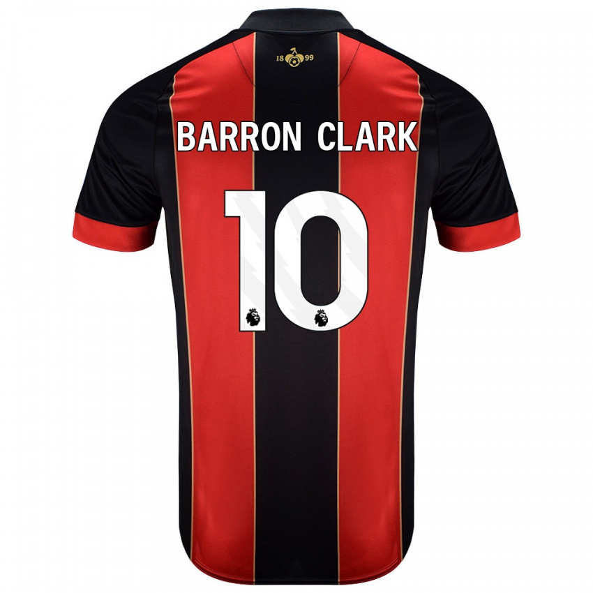 Niño Camiseta Molly Barron-Clark #10 Rojo Negro 1ª Equipación 2024/25 La Camisa Chile