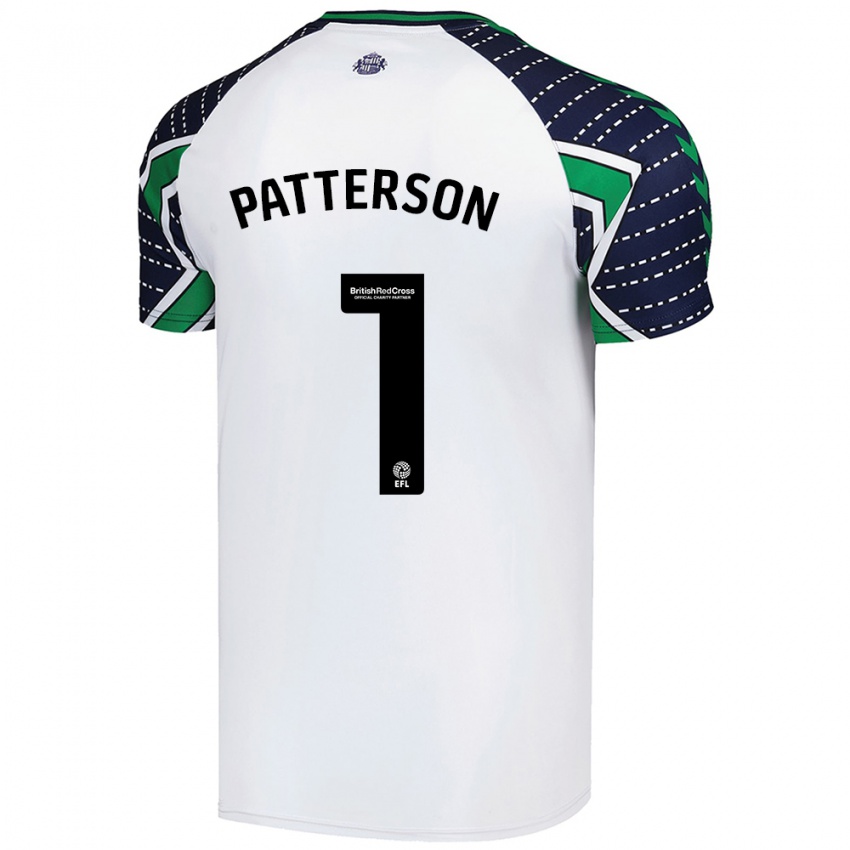 Niño Camiseta Anthony Patterson #1 Blanco 2ª Equipación 2024/25 La Camisa Chile