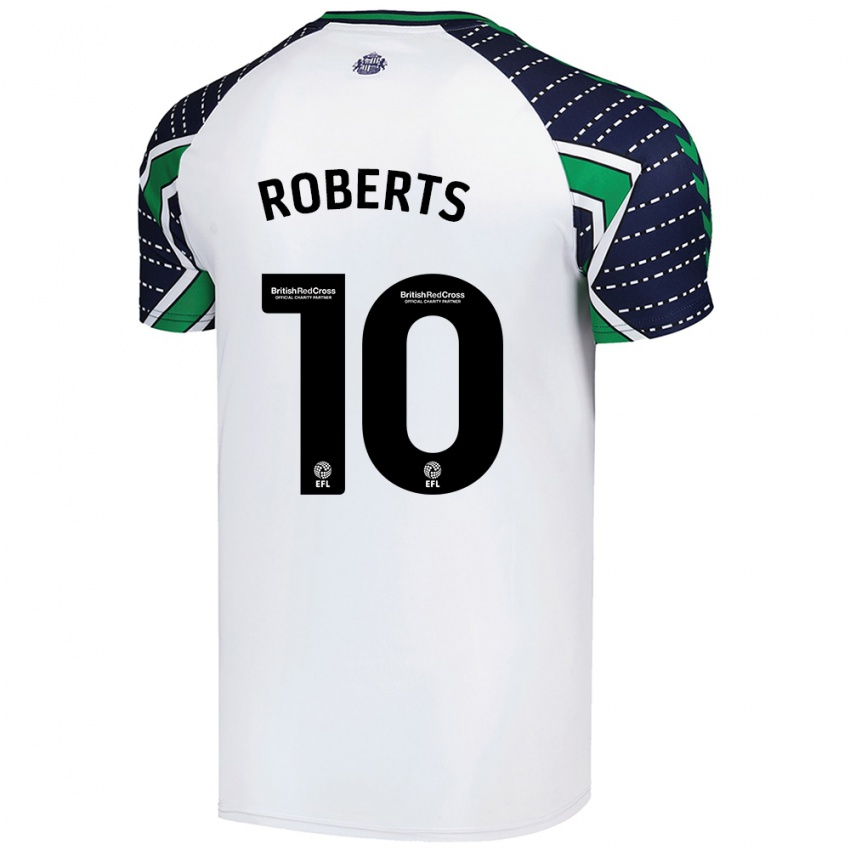 Niño Camiseta Patrick Roberts #10 Blanco 2ª Equipación 2024/25 La Camisa Chile