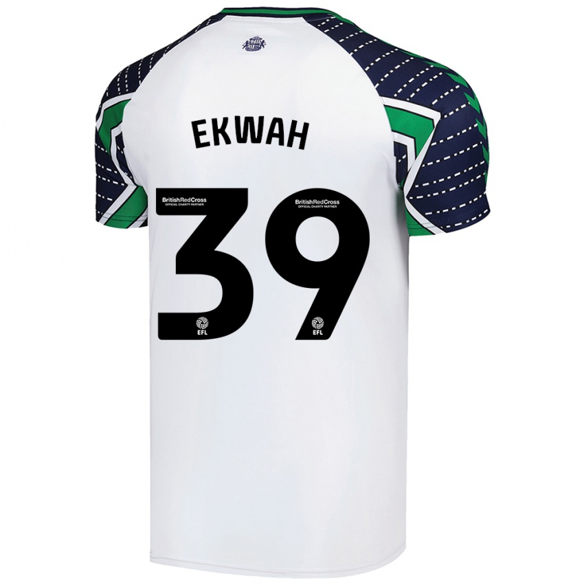 Niño Camiseta Pierre Ekwah #39 Blanco 2ª Equipación 2024/25 La Camisa Chile