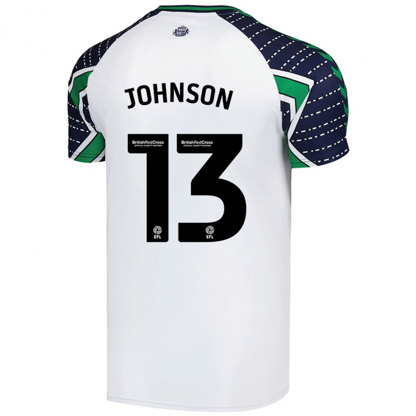 Niño Camiseta Zak Johnson #13 Blanco 2ª Equipación 2024/25 La Camisa Chile