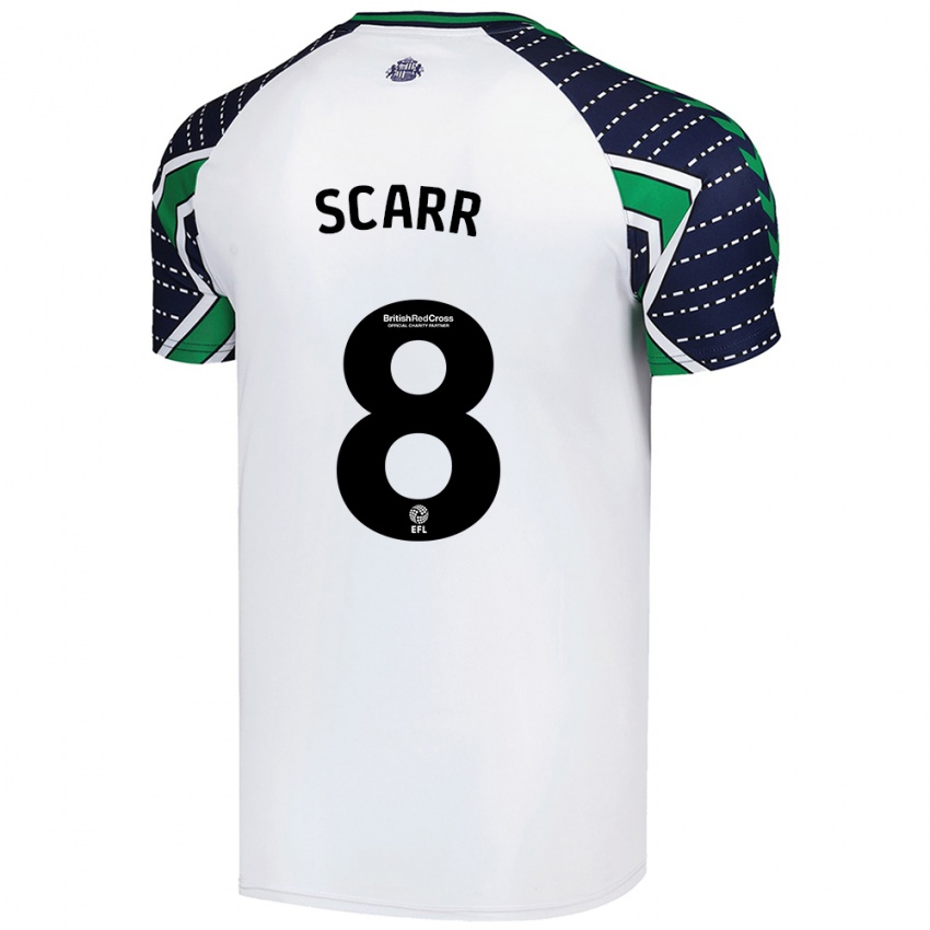 Niño Camiseta Emily Scarr #8 Blanco 2ª Equipación 2024/25 La Camisa Chile