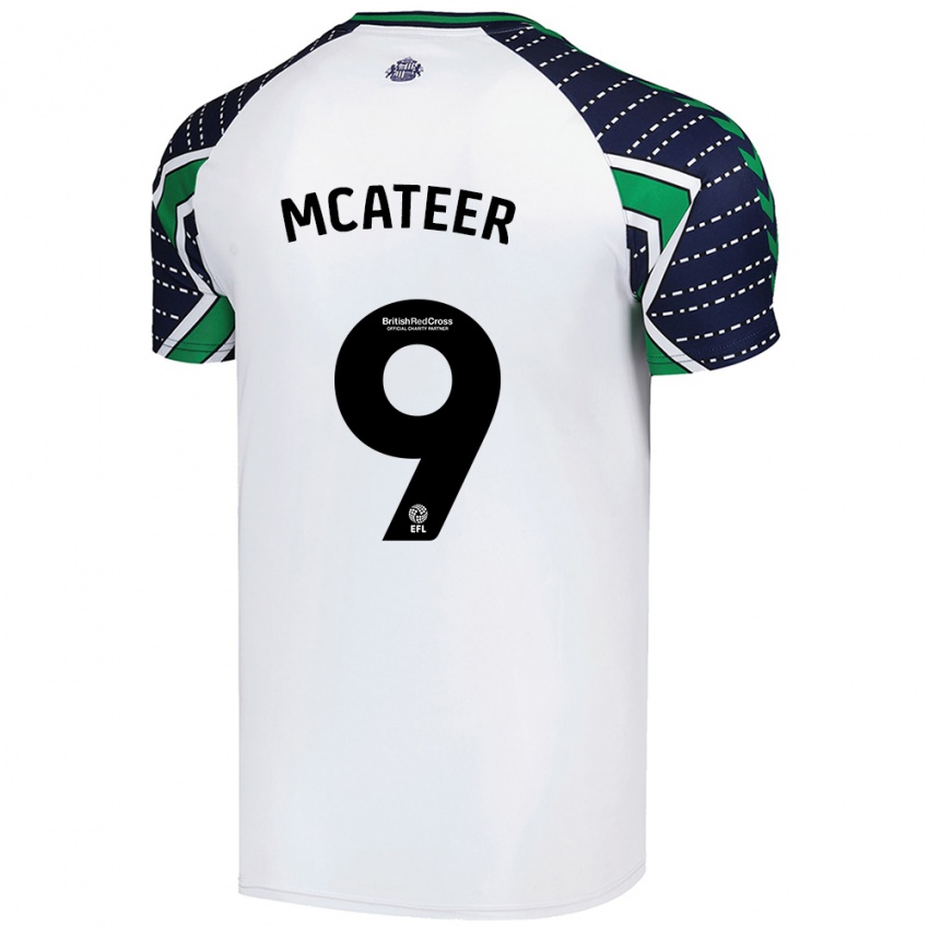 Niño Camiseta Mary Mcateer #9 Blanco 2ª Equipación 2024/25 La Camisa Chile