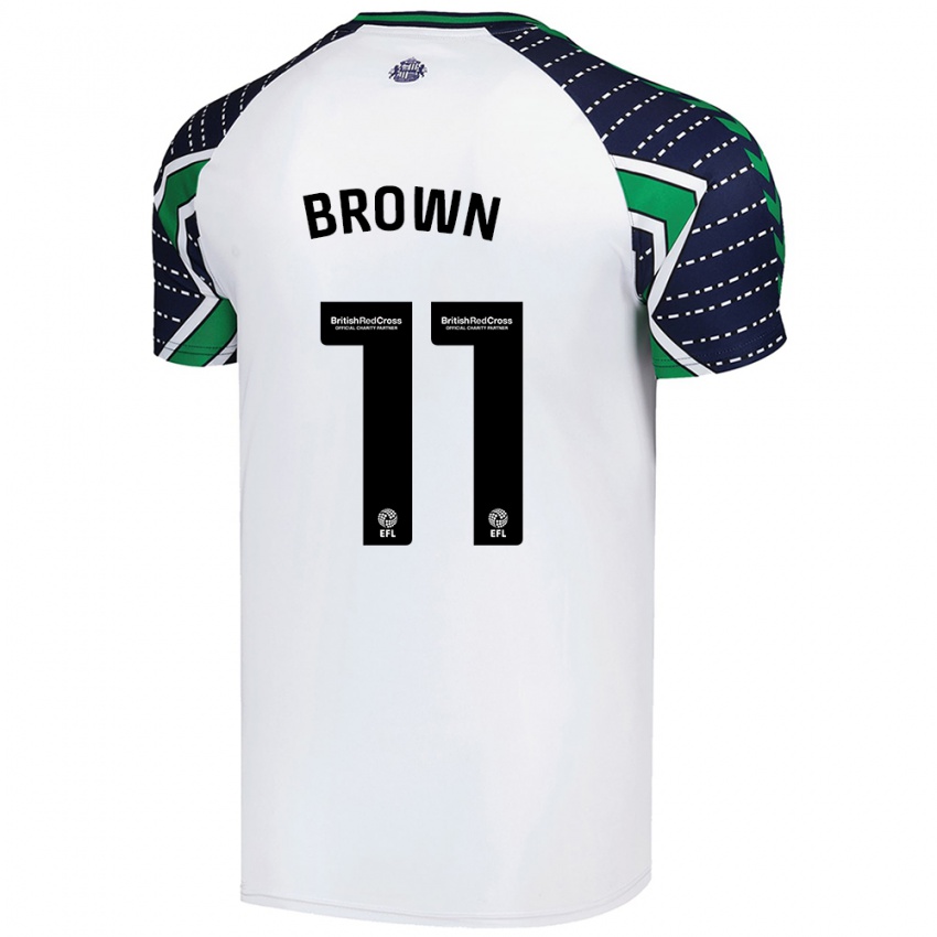 Niño Camiseta Jessica Brown #11 Blanco 2ª Equipación 2024/25 La Camisa Chile