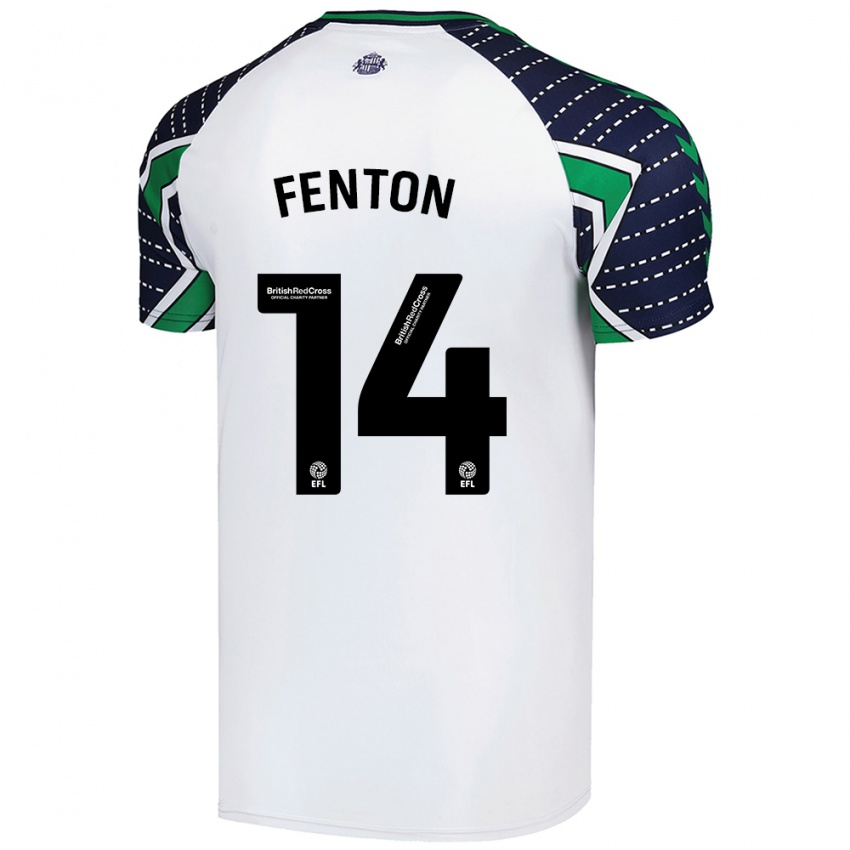 Niño Camiseta Natasha Fenton #14 Blanco 2ª Equipación 2024/25 La Camisa Chile