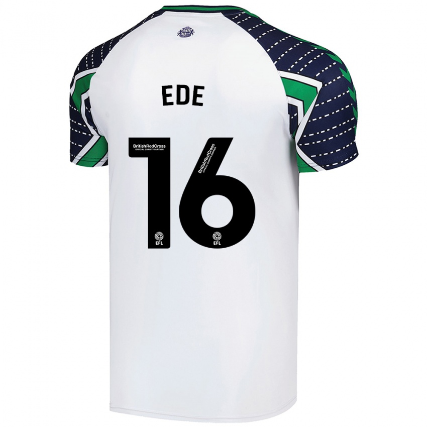 Niño Camiseta Grace Ede #16 Blanco 2ª Equipación 2024/25 La Camisa Chile