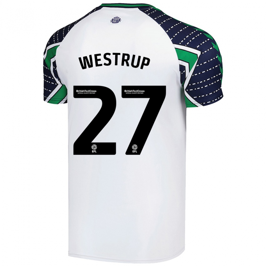 Niño Camiseta Brianna Westrup #27 Blanco 2ª Equipación 2024/25 La Camisa Chile