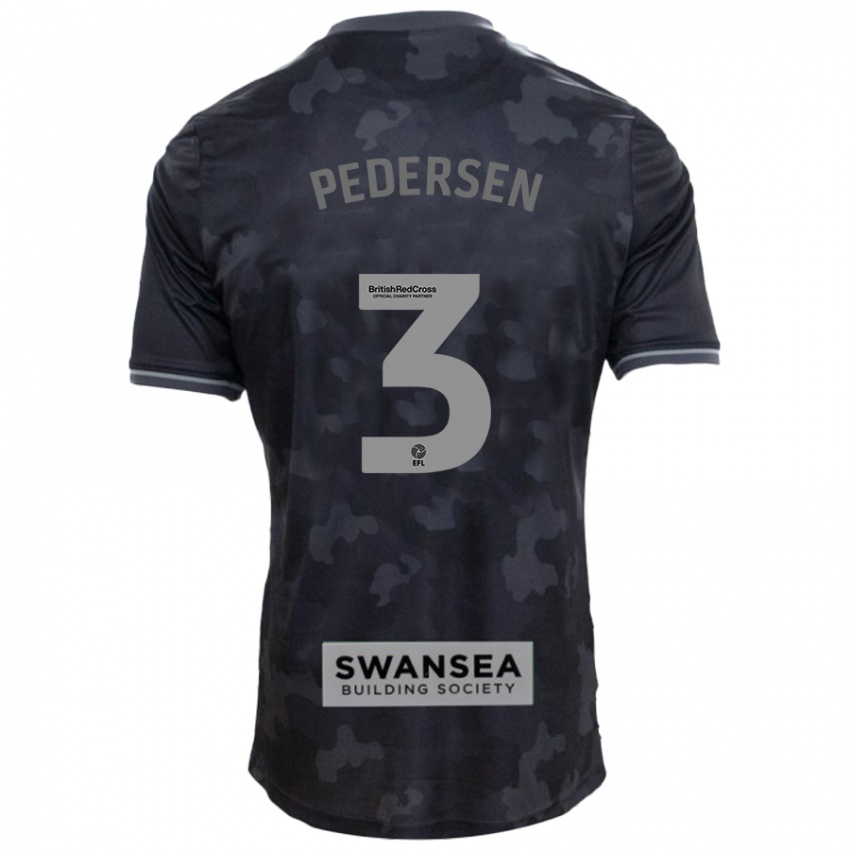 Niño Camiseta Kristian Pedersen #3 Negro 2ª Equipación 2024/25 La Camisa Chile